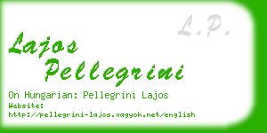 lajos pellegrini business card